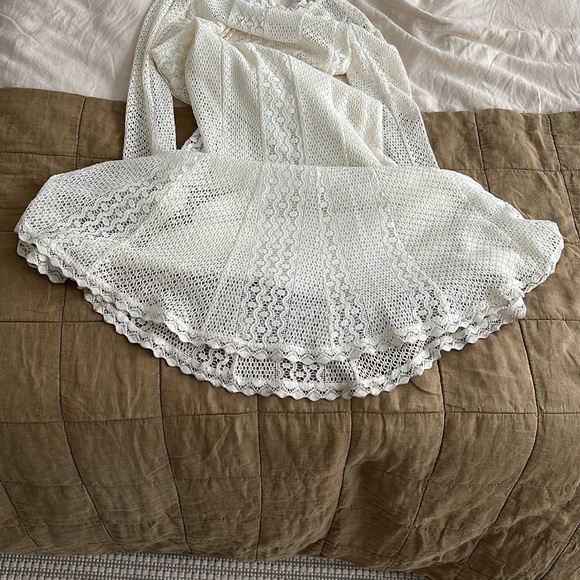 Reiss White Open Back Gown - Size US 4 - Picture 7 of 11